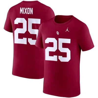 Jordan Brand Joe Mixon Crimson Oklahoma Sooners Alumni Name & Number Team T-shirt