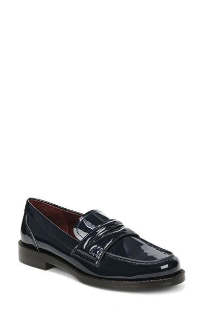 Franco Sarto Lillian Penny Loafer In Navy Faux Patent