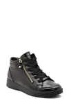 Ara Rei Sneaker In Black Patent