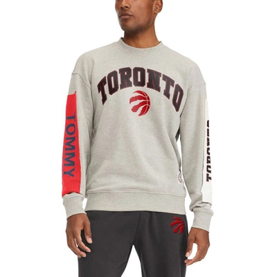 Tommy Jeans Gray Toronto Raptors James Patch Pullover Sweatshirt