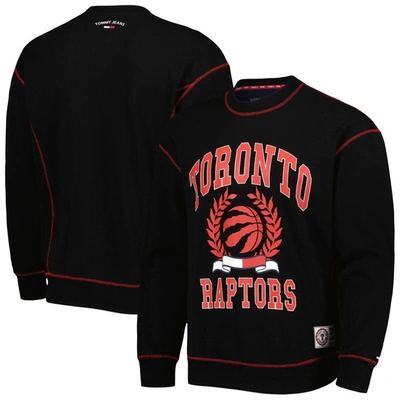 Tommy Jeans Black Toronto Raptors Peter French Terry Pullover Sweatshirt