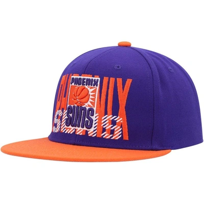 Mitchell & Ness Men's  Purple Phoenix Suns Soul Cross Check Snapback Hat