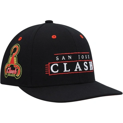 Mitchell & Ness Black San Jose Clash Lofi Pro Snapback Hat