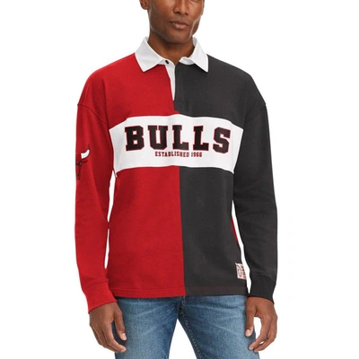 Tommy Jeans Red/black Chicago Bulls Ronnie Rugby Long Sleeve T-shirt