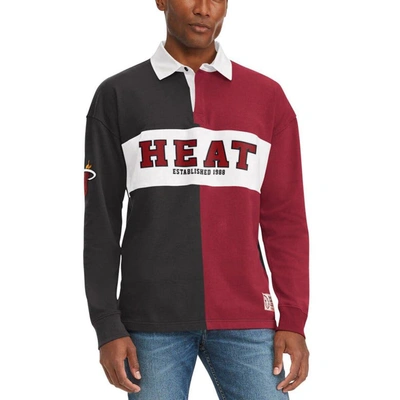 Tommy Jeans Black/red Miami Heat Ronnie Rugby Long Sleeve T-shirt