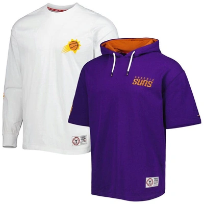 Tommy Jeans Purple/white Phoenix Suns Matthew 2 In 1 T-shirt & Hoodie Combo Set