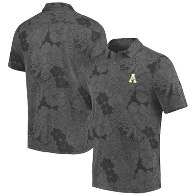 Tommy Bahama Charcoal Appalachian State Mountaineers Miramar Blooms Polo