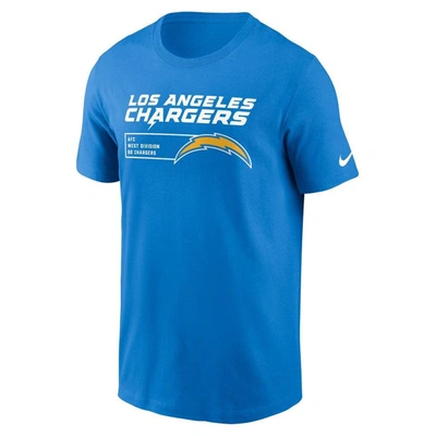 Nike Powder Blue Los Angeles Chargers Division Essential T-shirt
