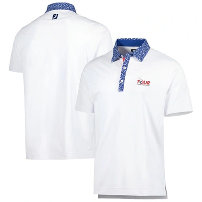 Footjoy White Tour Championship Tulip Prodry Polo