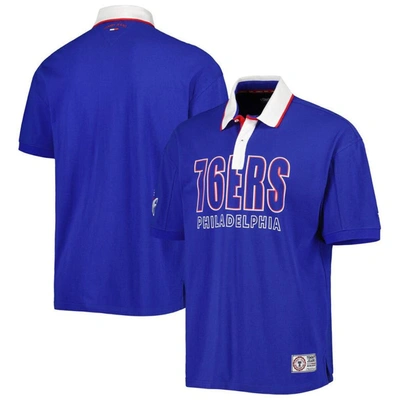 Tommy Jeans Royal Philadelphia 76ers Stanley Pique Polo