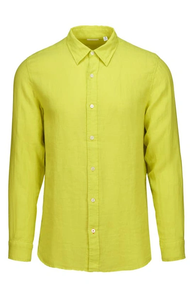 Swims Amalfi Linen Button-up Shirt In Citron