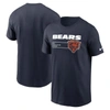 Nike Navy Chicago Bears Division Essential T-shirt In Blue