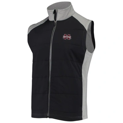 Southern Tide Gray Mississippi State Bulldogs Performance Full-zip Vest