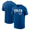 Nike Royal Indianapolis Colts Division Essential T-shirt In Blue