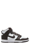 Nike Mens White Black Dunk High Retro Logo-embroidered Leather High-top Trainers