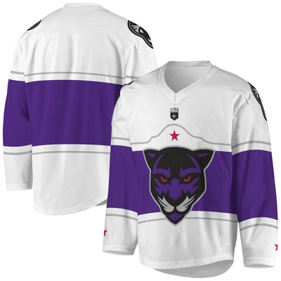 Adpro Sports White/purple Panther City Lacrosse Club Replica Jersey