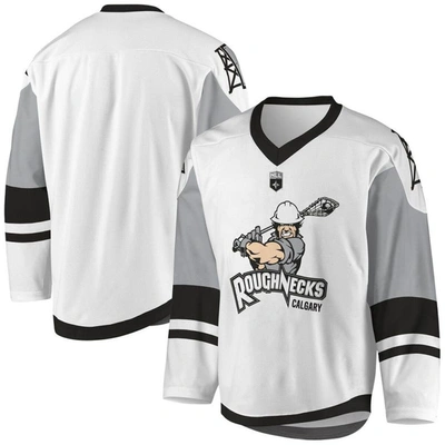 Adpro Sports Kids' Youth White/gray Calgary Roughnecks Sublimated Replica Jersey