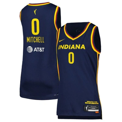 Nike Kelsey Mitchell Navy Indiana Fever Victory Swingman Jersey In Navy