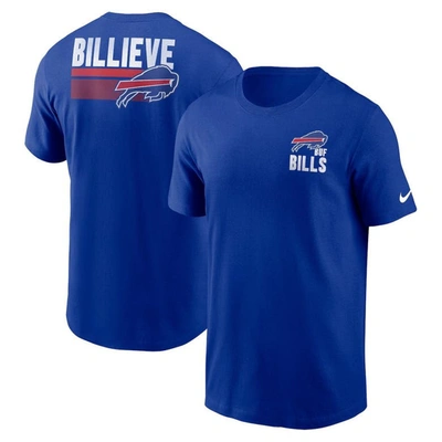 Nike Royal Buffalo Bills Blitz Essential T-shirt In Blue
