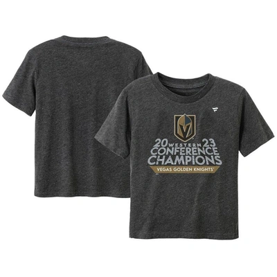 Fanatics Kids' Toddler  Branded  Heather Charcoal Vegas Golden Knights 2023 Western Conference Champions Lo