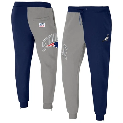 Staple Nfl X  Navy New England Patriots Split Logo Fleece Pants