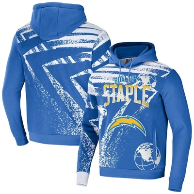 Staple Nfl X  Blue Los Angeles Chargers All Over Print Pullover Hoodie