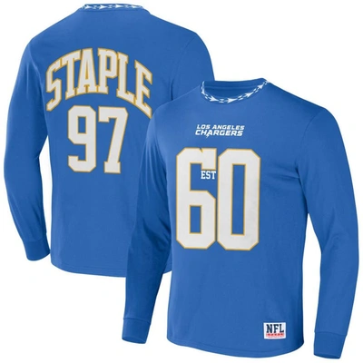 Staple Nfl X  Blue Los Angeles Chargers Core Team Long Sleeve T-shirt