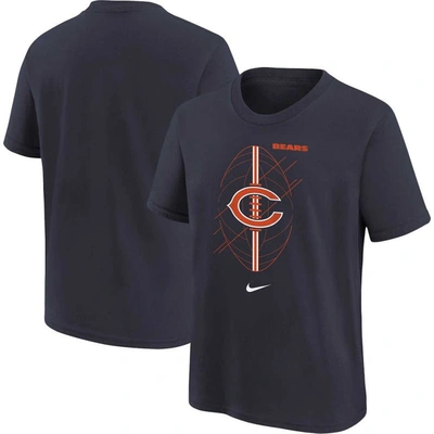 Nike Kids' Preschool  Navy Chicago Bears Icon T-shirt