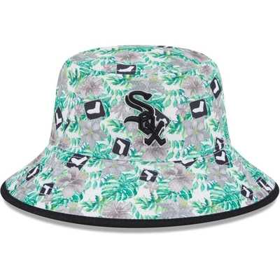 New Era Chicago White Sox Tropic Floral Bucket Hat In Black