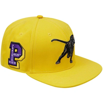 Pro Standard Men's  Gold Prairie View A&m Panthers Evergreen Mascot Snapback Hat