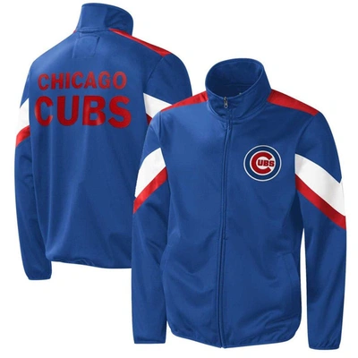 G-iii Sports By Carl Banks Royal Chicago Cubs Earned Run Full-zip Jacket