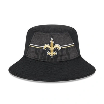 New Era Black New Orleans Saints 2023 Nfl Training Camp Stretch Bucket Hat