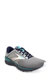 Brooks Adrenaline Gts 22 Sneaker In Grey/ Peacoat/ Aruba