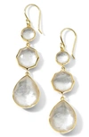 Ippolita Rock Candy Crazy 8's Drop Earrings In Gold/ Mother-of-pearl