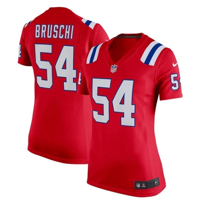Nike Tedy Bruschi Red New England Patriots Retired Game Jersey