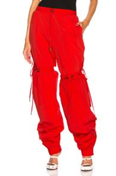 Y/project Convertible Track Pant In Red