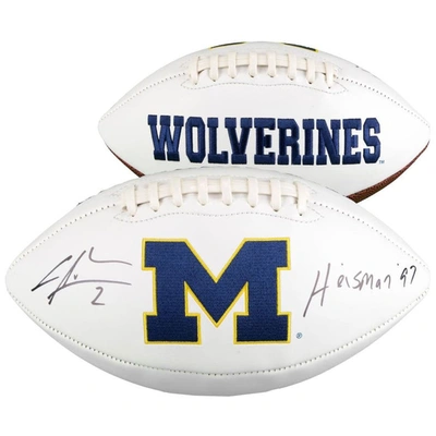 Fanatics Authentic Charles Woodson Michigan Wolverines Autographed White Panel Football With "heisman 97" Inscription