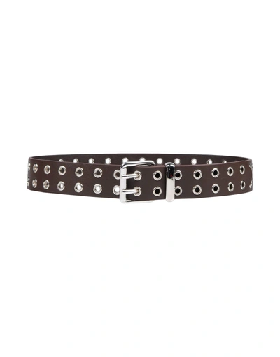 Golden Goose Belts In Dark Brown