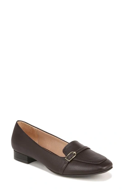 Lifestride Catalina Loafer In Chocolate Faux Leather