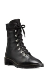 Stuart Weitzman Kolbie Combat Boot In Black/ Silver