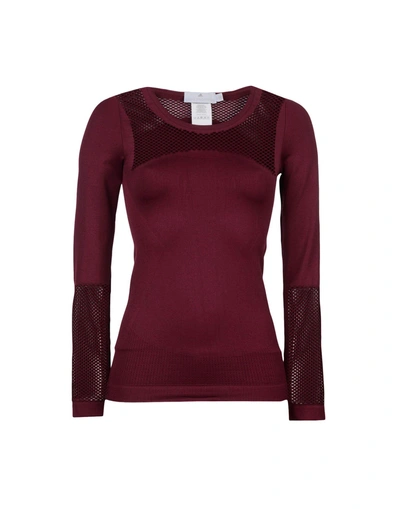 Adidas By Stella Mccartney T-shirt In Garnet