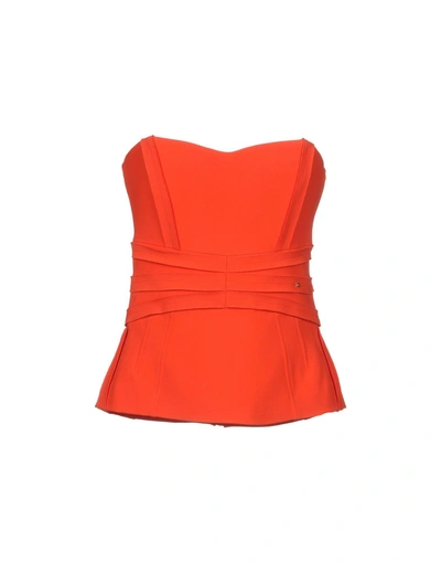 Elisabetta Franchi Tube Top In Red