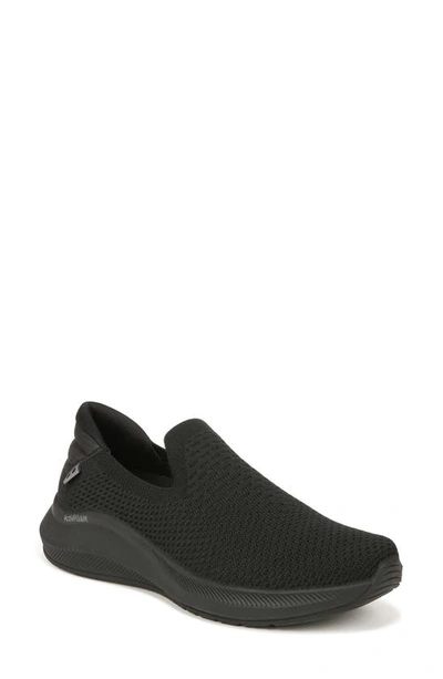 Ryka Fling Knit Slip-on Sneaker In Black