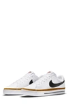 Nike Court Legacy Sneaker In White/ Black/ Desert Ochre