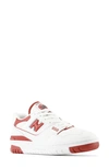 New Balance 550 Basketball Sneaker In White/red