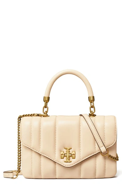 Tory Burch Mini Kira Top Handle Bag In Brie