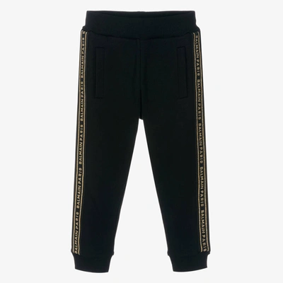 Balmain Black & Gold Cotton Joggers