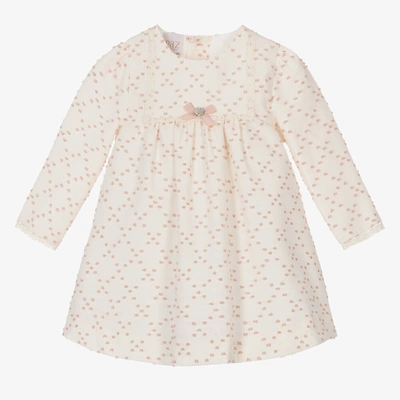 Paz Rodriguez Baby Girls Ivory & Pink Dress