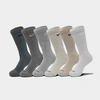 Nike Men's Everyday Plus Cushioned Training Crew Socks (6 Pairs) In Black/white