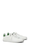 Tory Burch Howell Court Sneaker In White / Arugula Green